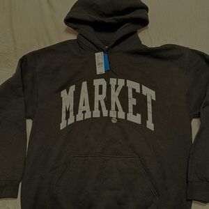 Black Hoodie with Bold White Print